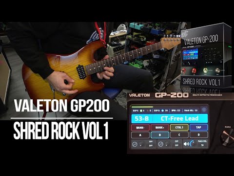 Valeton GP-200 Patches | Shred Rock vol1 | Playthrough Demo - YouTube