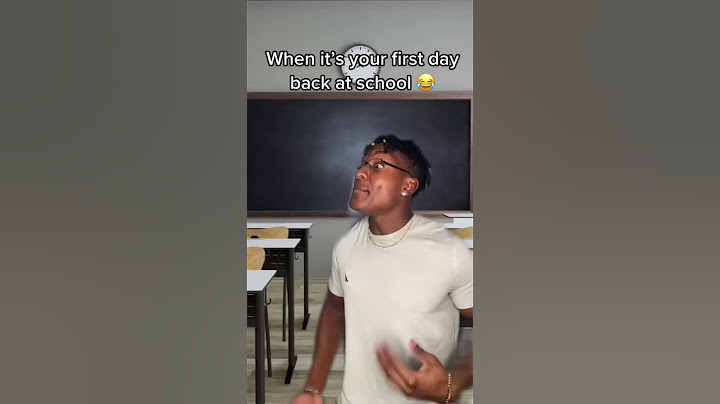 When it’s your first day back at school 😂