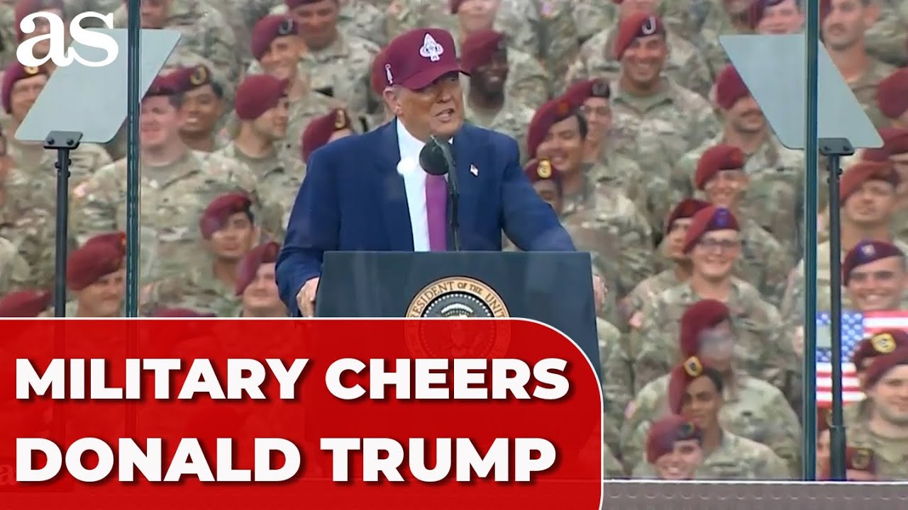 MILITARY CROWD ERUPTS as Trump Highlights FORT BRAGG NAME RESTORATION
