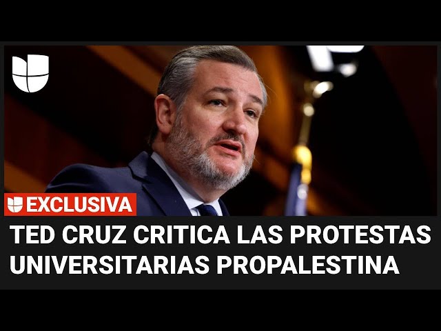 Entrevista exclusiva: Ted Cruz critica las protestas universitarias y habla del control de armas