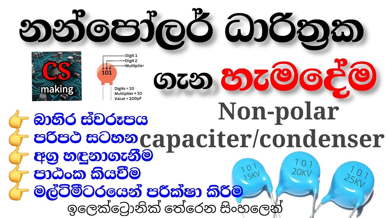 නන්පෝලර් ධාරිත්‍රක ගැන හැමදේම..