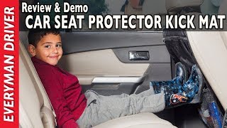 Car Seat Protector Kick Mat Review and Demo on Everyman Driver 