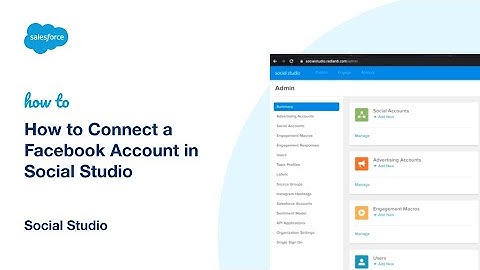 How to Connect a Facebook Account in Social Studio | Salesforce Marketing