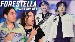 The ending 😍! Waleska & Efra React to Forestella - Viva La Vida 포레스텔라 로얄콘서트