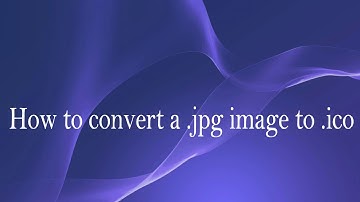 How to convert a  jpg image to  ico - Cum transform o imagine .jpg in .ico