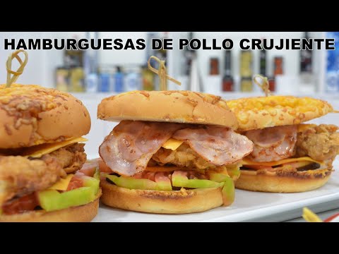 Hamburguesa de pollo crujiente - La #hamburguesa  de moda en los #burgers By #javierromero