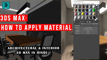 3ds max: How to apply material/ Hindi