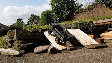 WPL B-24 kit with B-36 electronics. Slow-mo shot
