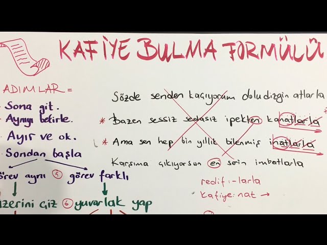 kafiye bulma formulu youtube