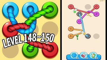 🏅 TANGLED LINE 3D: Knot Twisted 🤪 Level 148~150 🧩 Gameplay Walkthrough