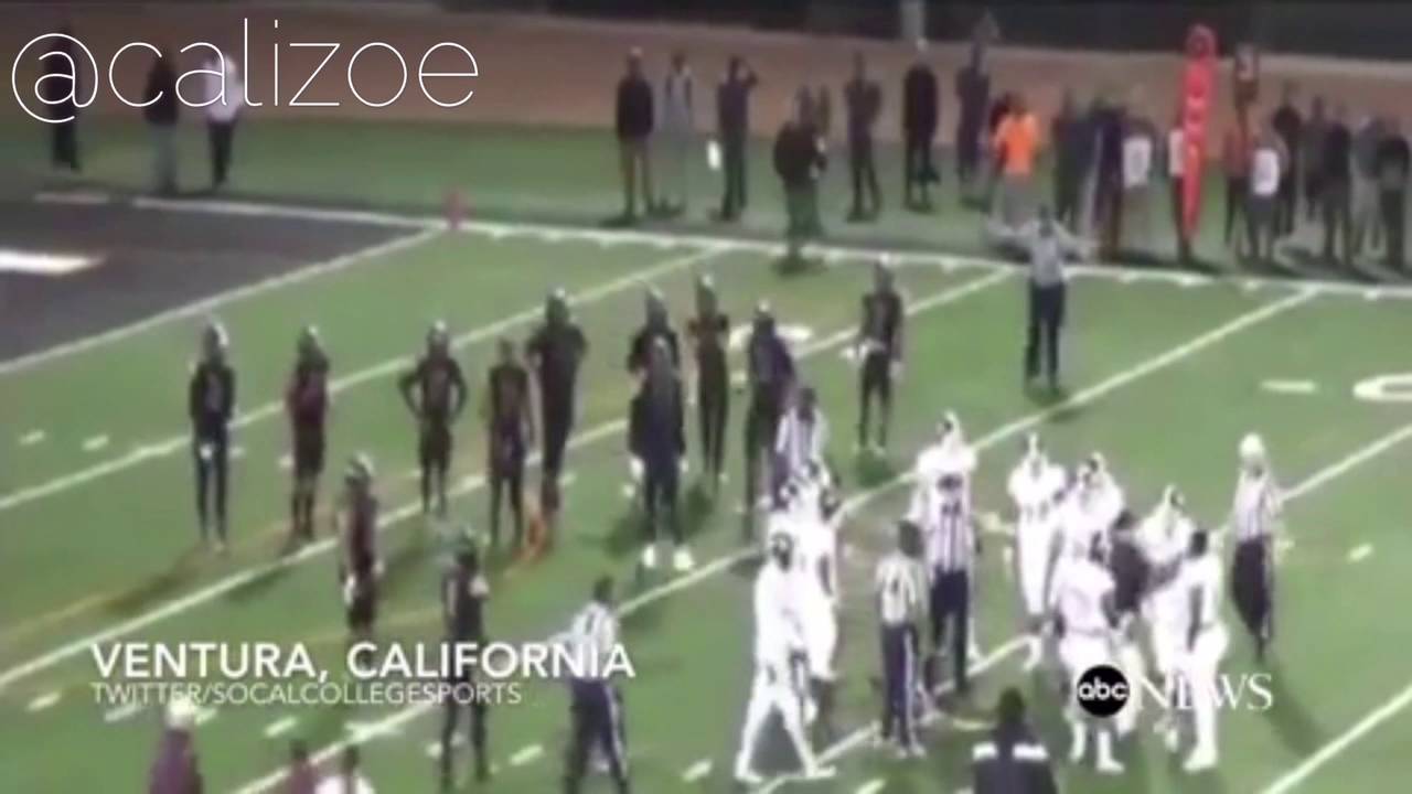 Video of football player punch referee in the face & got arrested YouTube