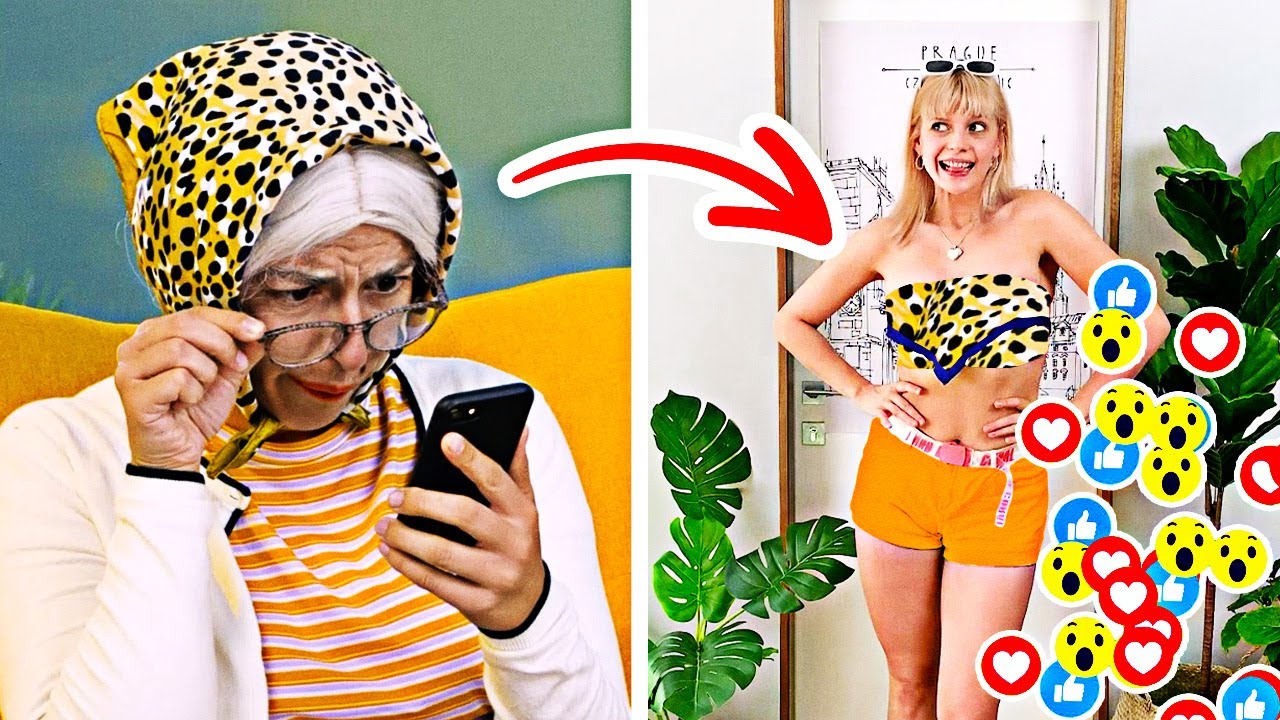 40 GRANNY'S CLOTHES, TIPS, HACKS AND FUNNY MOMENTS WITH HER