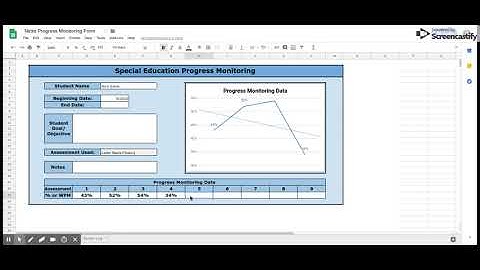 Progress Monitoring Form - Google Sheets