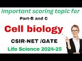 Most important topic cell biology l CSIR-NET Life Science I GATE  Life science