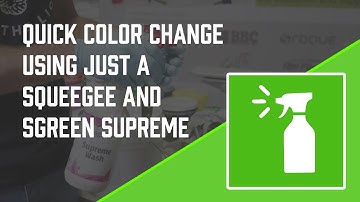 How to Quickly Change Ink Colors with Just a Squeegee and Sgreen Supreme