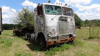 Will it START!? Will he Sell it? 49YR Old White Freightliner..