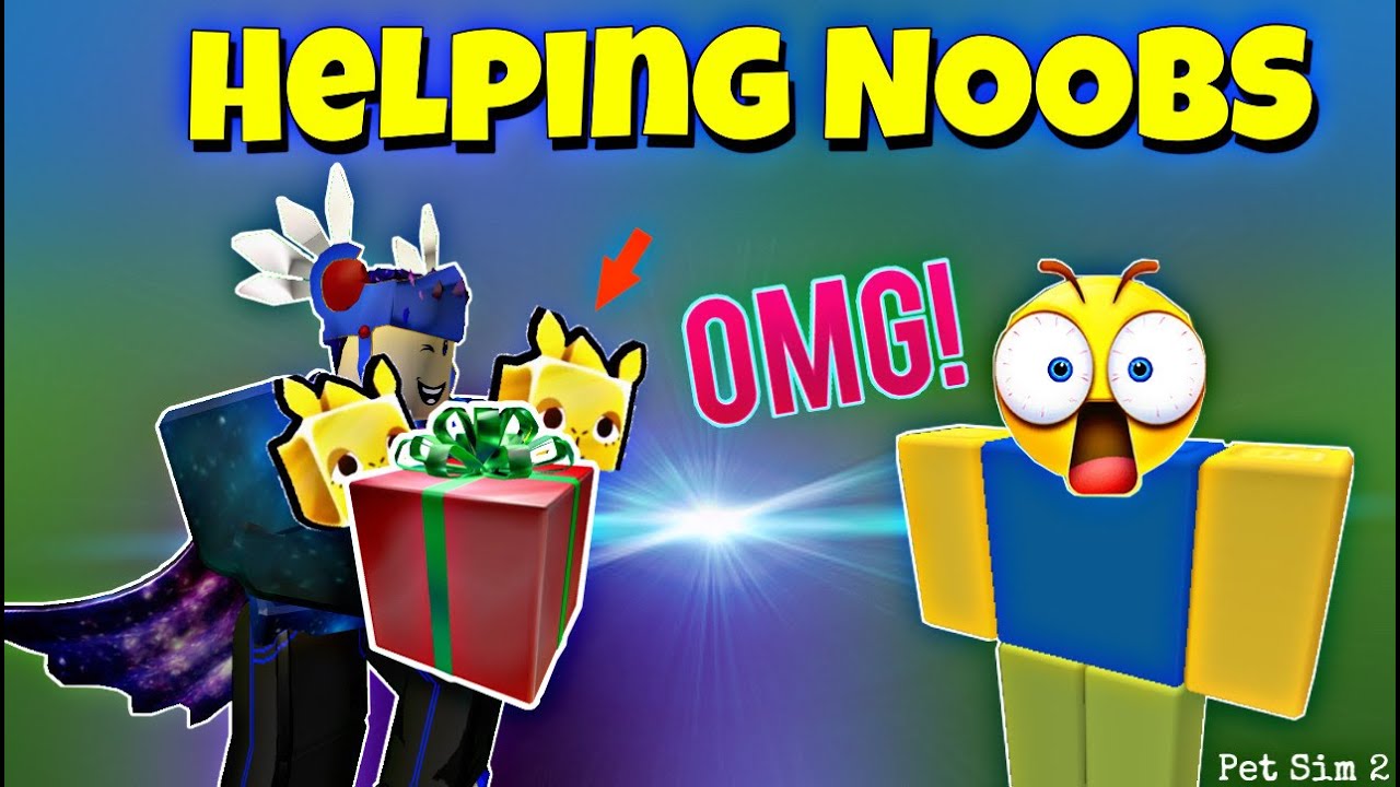 Petsim2 Helping Noobs In Pet Simulator 2 Free Gold Pets Petsim2 Grinding Gameplay Youtube - roblox pet simulator what does vip do