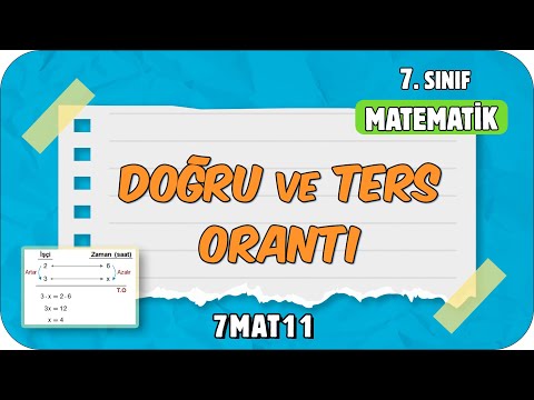 Doğru ve Ters Orantı 📘 tonguçCUP 3.Sezon - 7MAT11 #2024