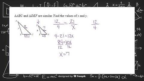 Triangle ABC and Triangle DEF are similar
