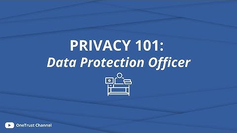 Privacy 101: Data Protection Officer