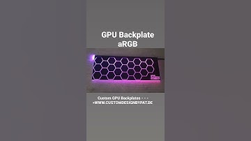 custom GPU Backplate DIY Pc Modding