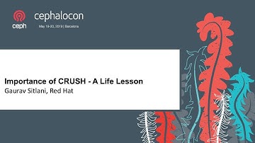 Importance of CRUSH - A Life Lesson - Gaurav Sitlani, Red Hat