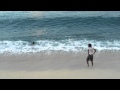 Fuvahmulah City Thundi - Kids with Big waves enjoying 1080p Video