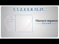 How to draw  the fibonacci sequence  golden spiral   step by step tutorial english