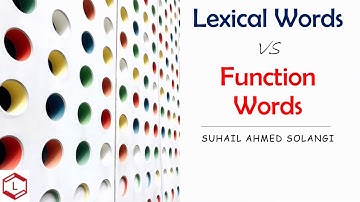 Lexical Words vs Function Words