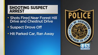 Suspect behind bars after shooting leads to a crash