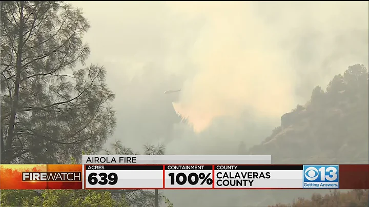 Airola Fire In Calaveras County Fully Contained