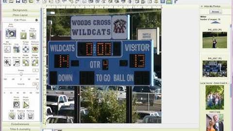 Using Photos as a Bacground for Digital Layouts using MemoryMixer