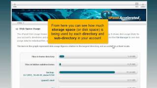 How to use the Disk Space Usage tool in cPanel