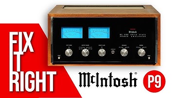 McIntosh MC2105 P9: Demonstration, Meter Calibration, New Lamps, New Glass, New Cabinet & Panlocs!