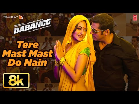 Dabangg Tere Mast Mast Do Nain 8K Song Salman Khan Sonakshi Rahat Fateh Ali Khan Shreya