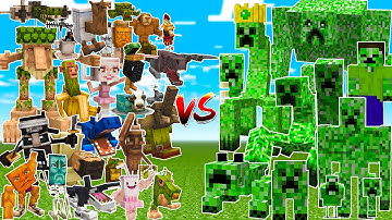All ITALIAN BRAINROT vs ALL CREEPERS!