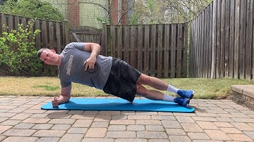 Side Plank with Shoulder External Rotation