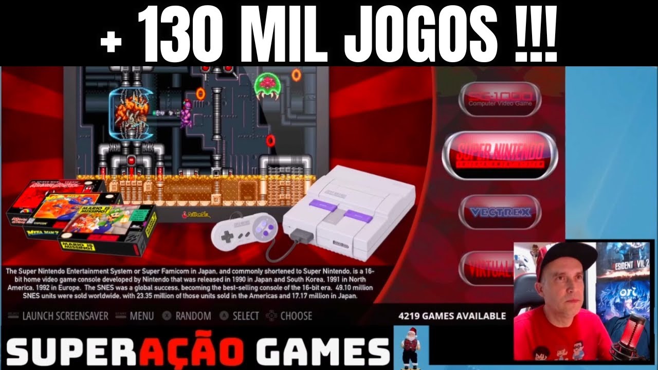 Mini Console Retro Super 3d Games - Mais de 130 mil jogos! - YouTube
