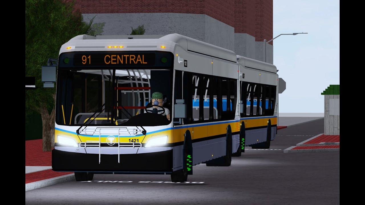 Roblox Mbta 1421 On Route 91 Central Youtube - cómo llegar a roblox hq en san mateo en autobús o tren moovit