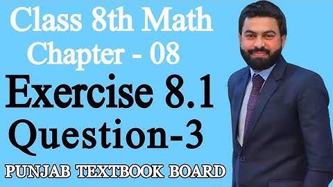 Class 8th Math Unit 8-Exercise 8.1 Question-3- E.X 8.1 Q3-8th Mathematics Practical Geometry-PTBB