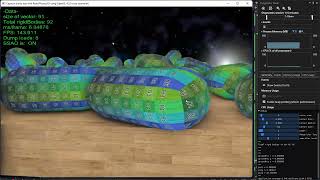 Capsule dump rigidbody collision example using OpenGL 4.5.0 core C++