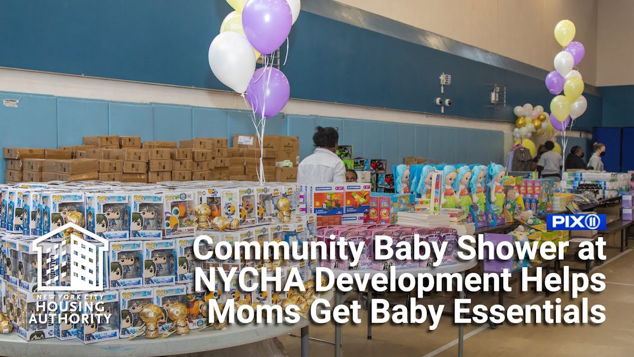 PIX11: Community baby shower at NYCHA development helps moms get baby ...