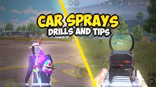 Car Spray Tips And Drills🔥 | God Level Tracing Skills✨ | BGMI Tips And Tricks | WANTED GaminG 🇮🇳