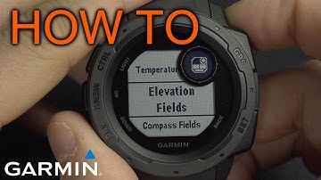 How to edit Activity Setting on Garmin Instinct