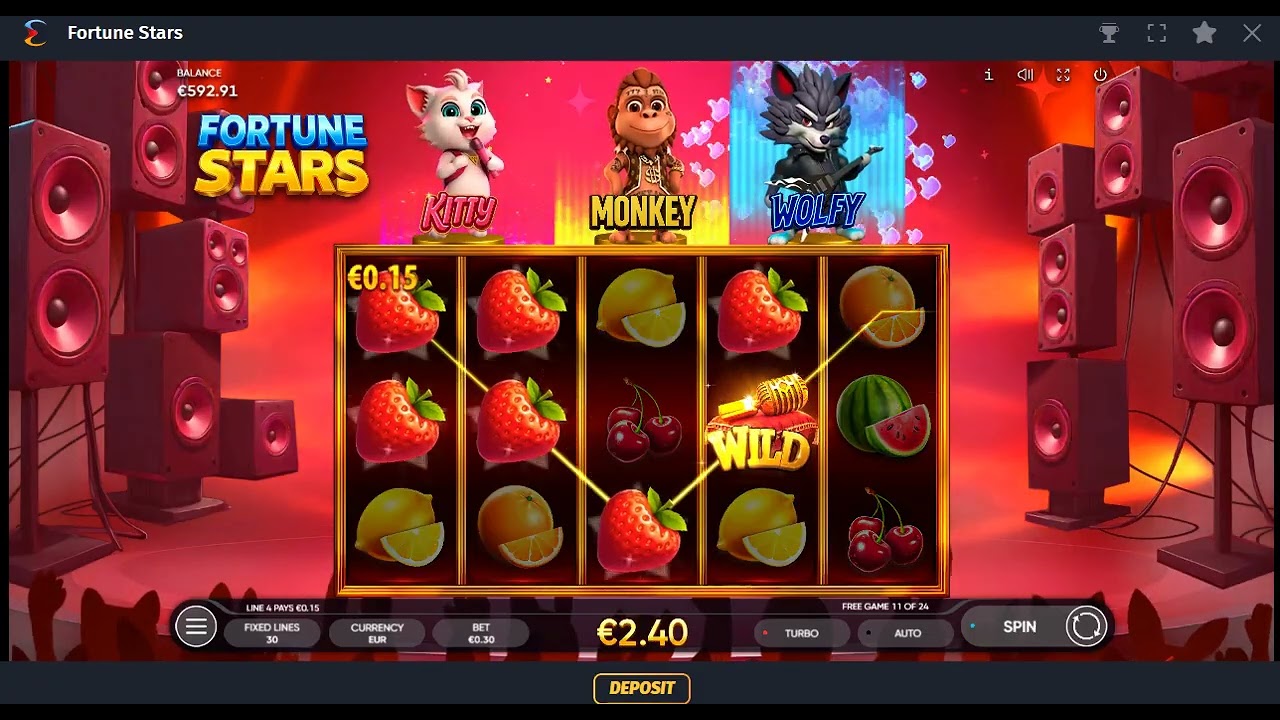 Fortune Stars - Endorphina - Review - (Dama NV Casinos)