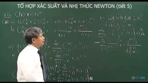 Toán Học   Tổ hợp xác suất & nhị thức Newton  tiết 5