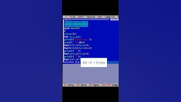 Turbo C++ Shortcut Keys You Must Use Before & After Coding #shorts #short #dailyshortupload
