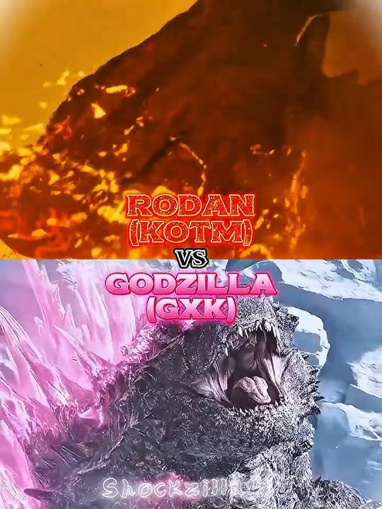 Evolved Godzilla (GXK) vs Rodan (KOTM) |#godzillaxkongthenewempire #godzillakingofthemonsters