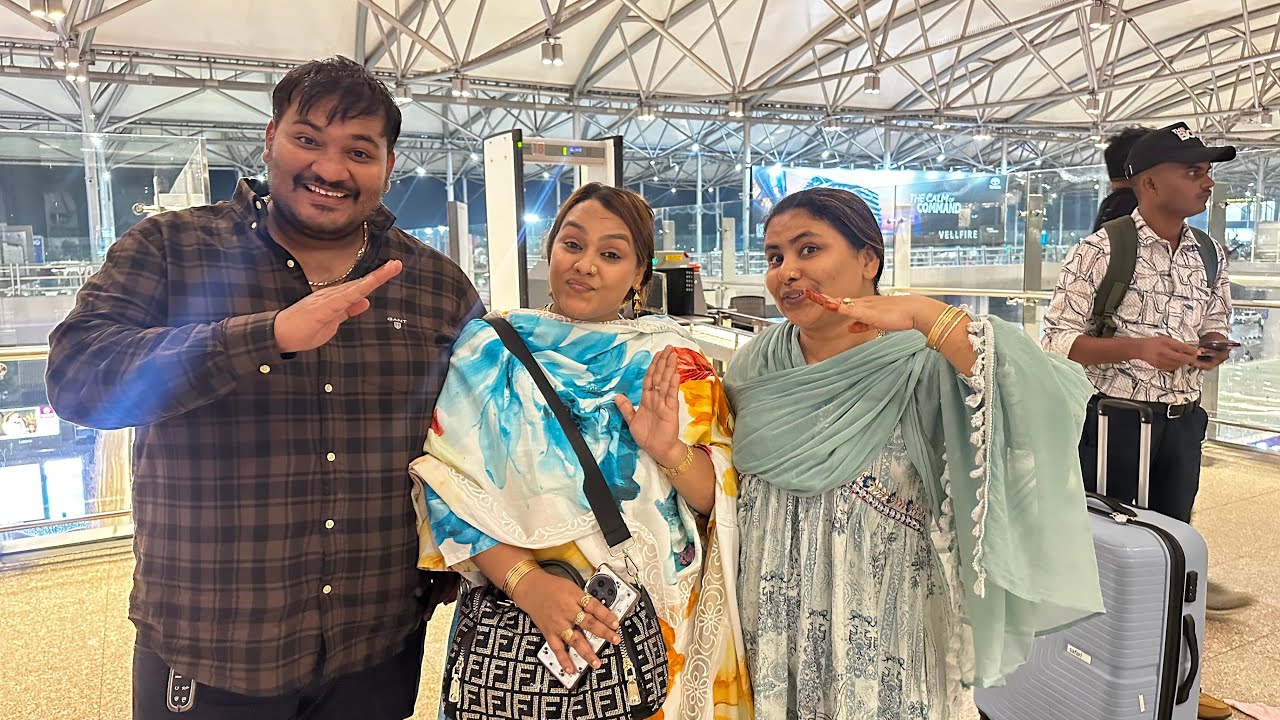 TATA BYE BYE || KIRAK HYDERABADI KHALA || KIRAK VLOG 2025 || SHAMSHABAD AIRPORT || PRIYAREDDYBTIKTOK