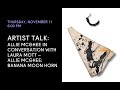 Artist talk allie mcghee in conversation with laura mott